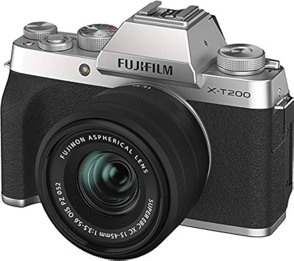 Fujifilm X-T200 Mirrorless Digital Camera, Silver with